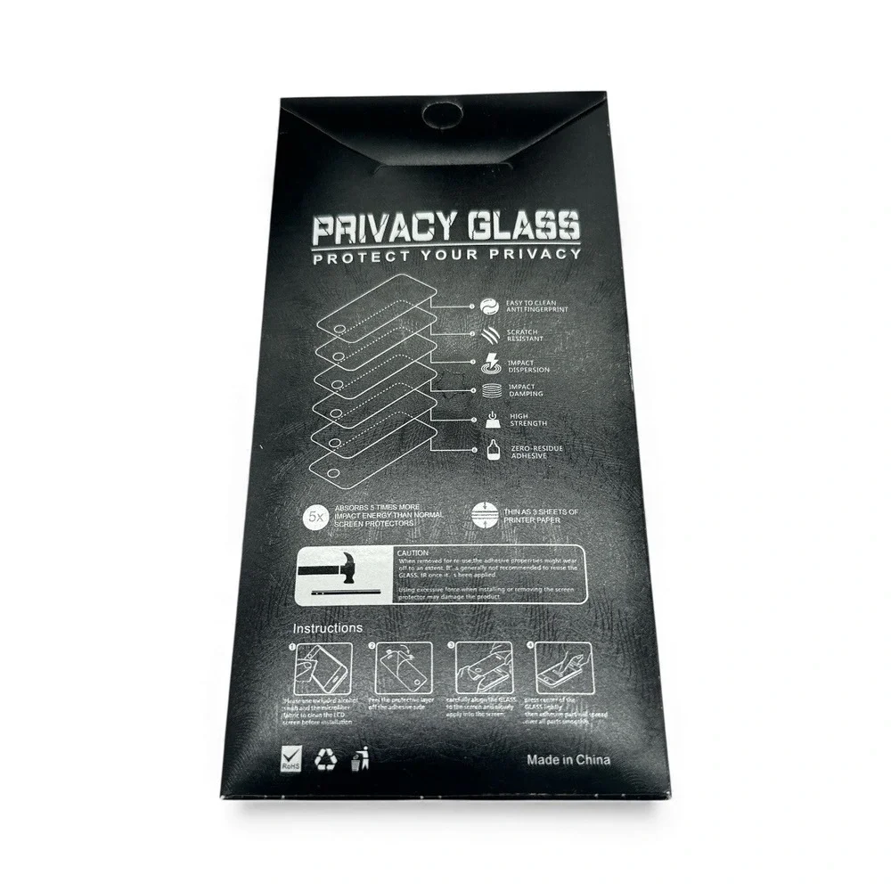 Privacy Glass Screen Protector for iPhone 16 Pro, 5 Pack‎
